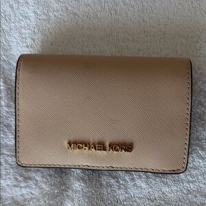 Michael Kors Beige Card Holder